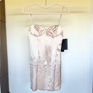 retrofete Cosmo Dress in Dusty Peach